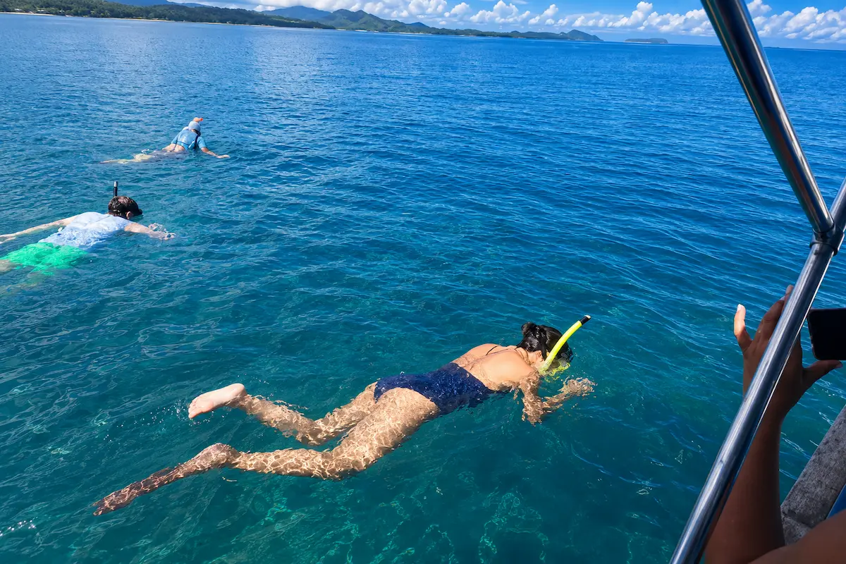 Discovering marine life while snorkeling in Nosy Sakatia, Madagascar