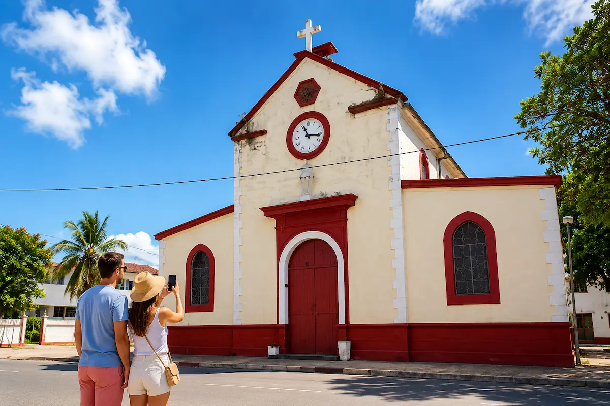 Historic Catholic church in Nosy Be Madagascar