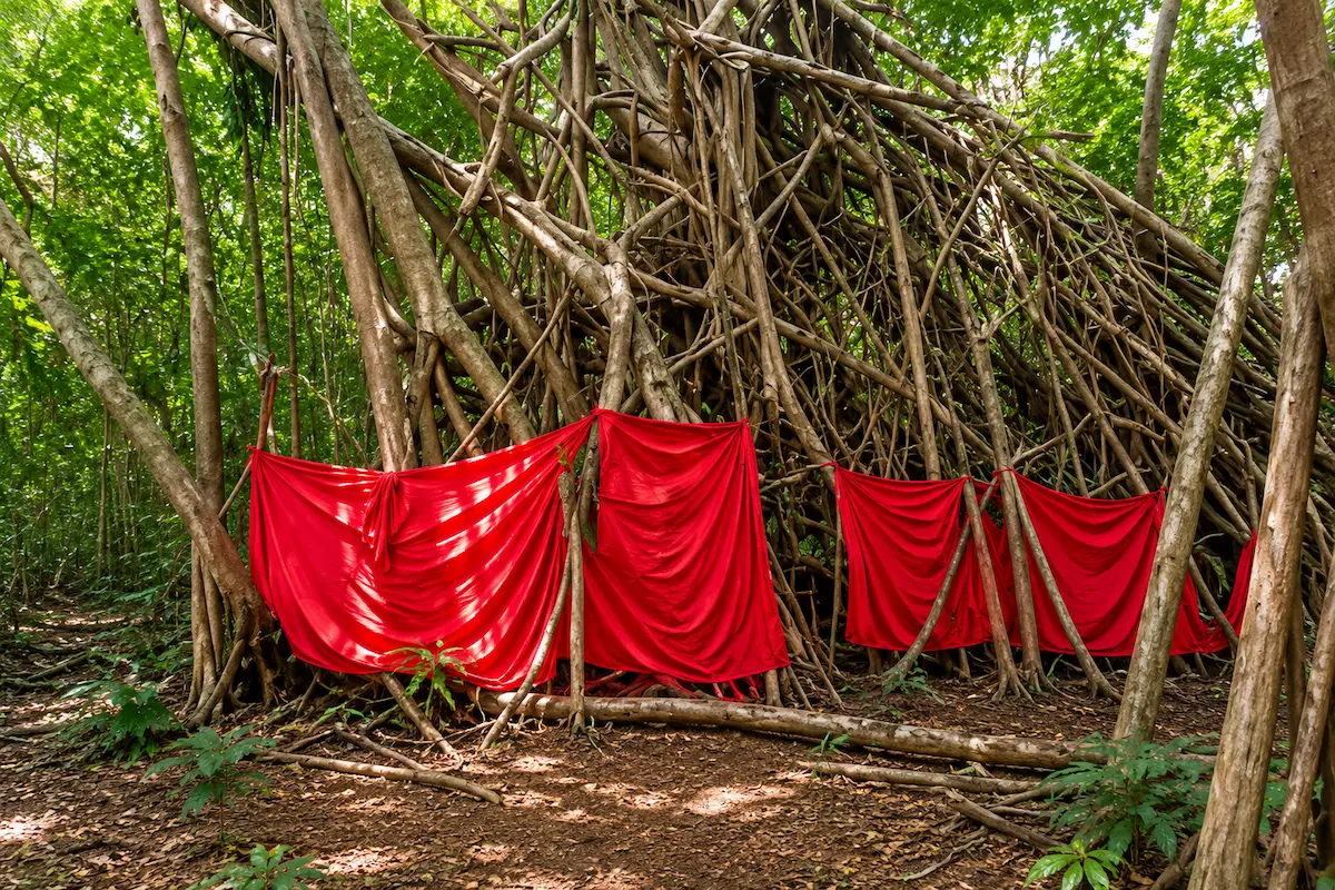 Mahatsinjo Sacred Banyan Tree shrine in Nosy Be, Madagascar