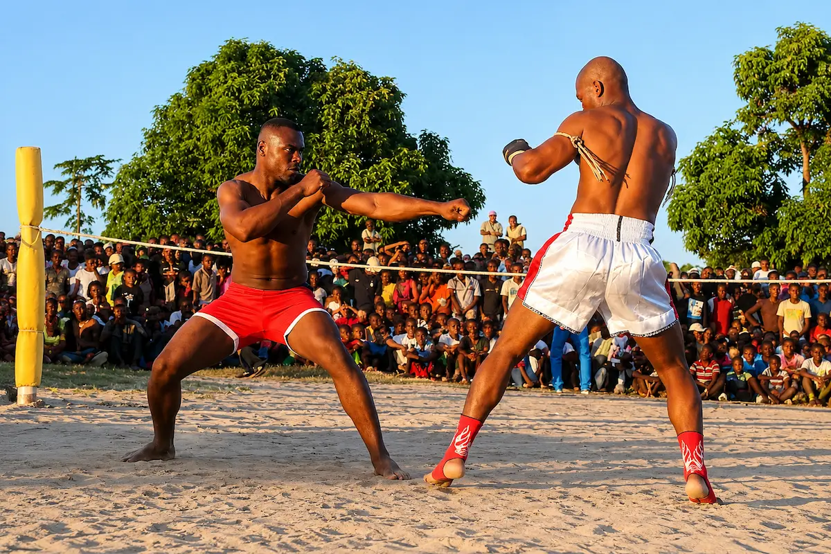 Moraingy traditional Malagasy boxing fight in Madagascar