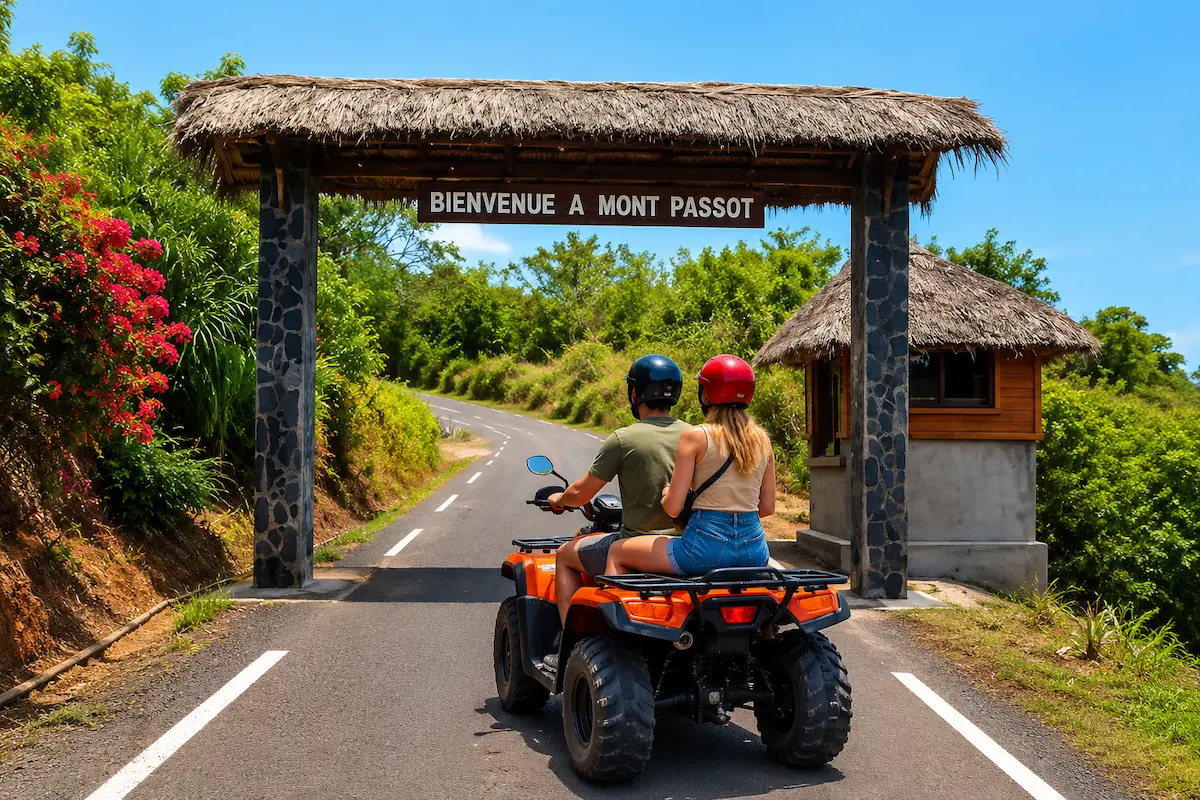 Mont Passot ATV tour entrance in Nosy Be Madagascar