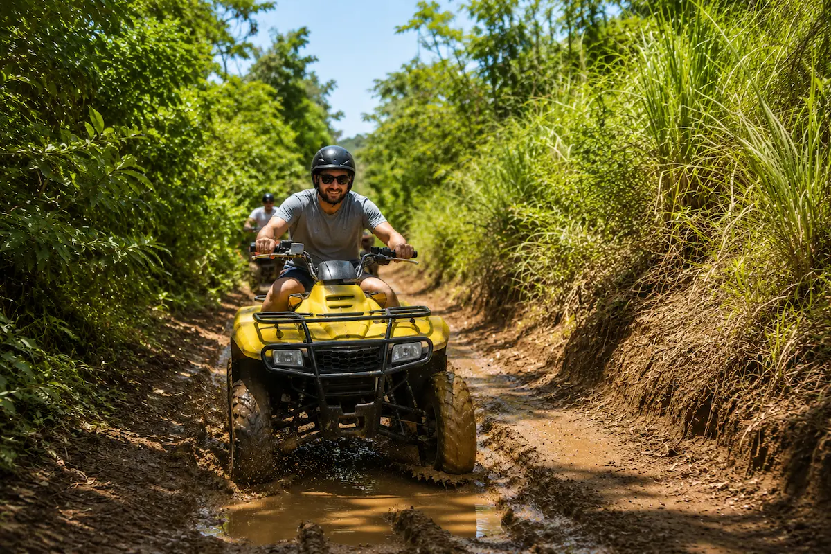 Nosy Be ATV mud trail adventure tour in Madagascar