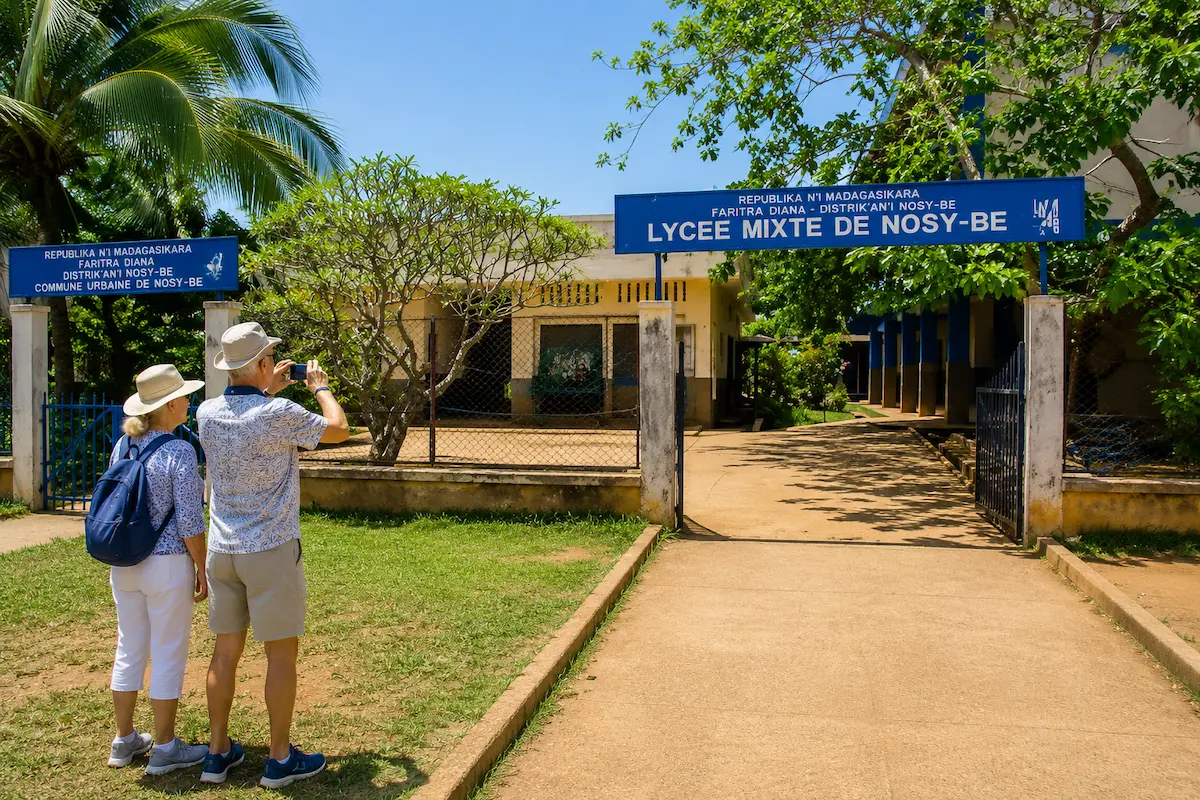 Nosy Be high school in Hell-Ville Madagascar