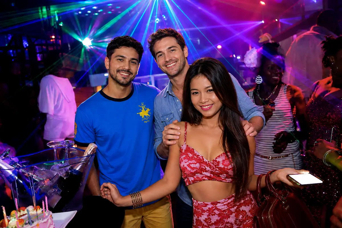 Vibrant nightlife party scene in Nosy Be