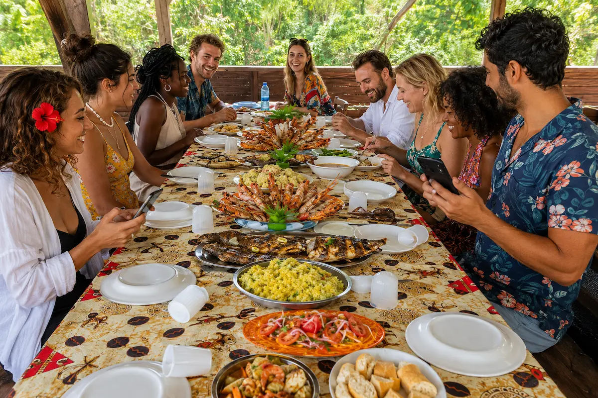 Seafood lunch at Nosy Iranja from Nosy Be Madagascar
