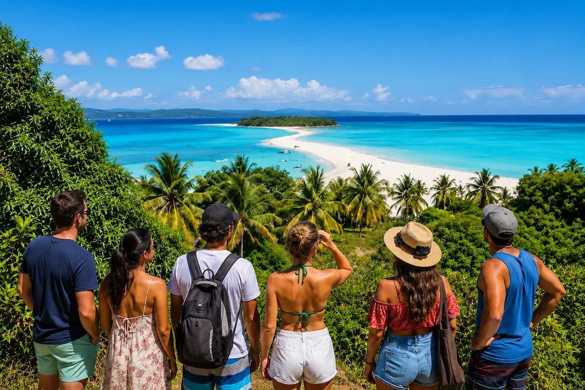 Scenic view of Nosy Iranja Island, Madagascar