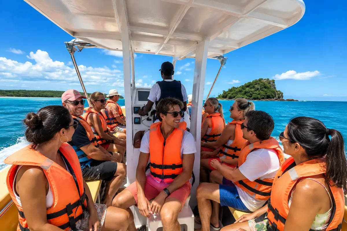 Speedboat group tour to Nosy Iranja Island, Madagascar