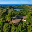 Aerial view of Mont Passot and Nosy Be island Madagascar