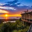 Scenic sunset views from Mont Passot in Nosy Be Madagascar