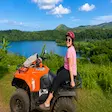 Nosy Be ATV tour with scenic lake view in Madagascar