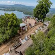 Panoramic viewpoint of Nosy Be island from Mont Passot