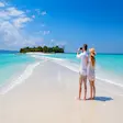 Nosy Iranja sandbank couple photo tour from Nosy Be Madagascar