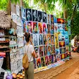 Nosy Komba handicraft market selling local artisan souvenirs Madagascar