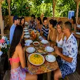 Traditional lunch in Nosy Komba, Madagascar