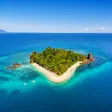 Aerial view of Nosy Tanikely Island, Madagascar
