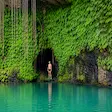 Sacred waterfall surrounded by lush nature in Nosy Be Madagascar