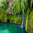 Scenic waterfall in Nosy Be Madagascar