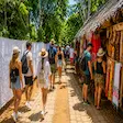 Souvenir market in Nosy Komba, Madagascar