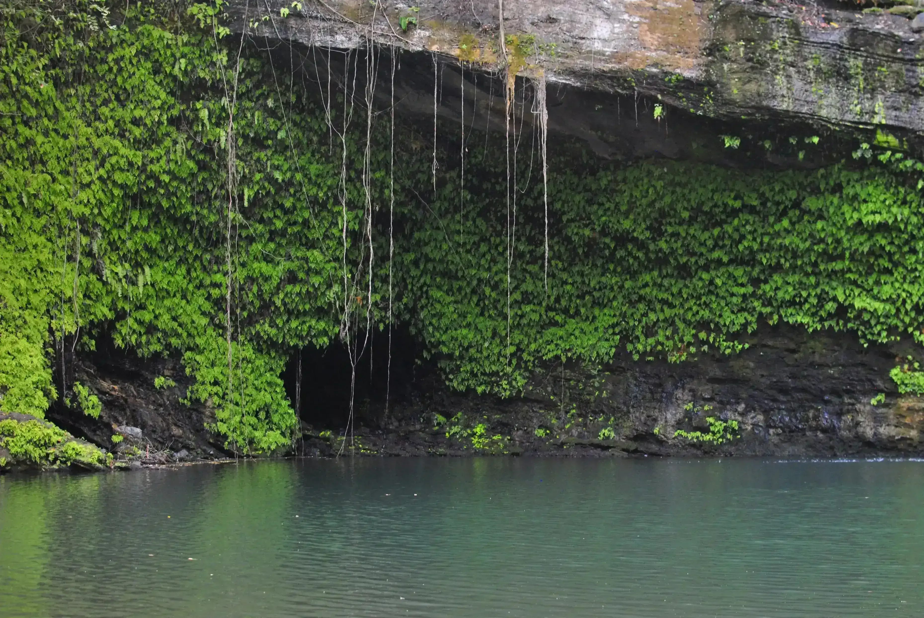 Sacred waterfall near Hell Ville, Nosy Be, Madagascar