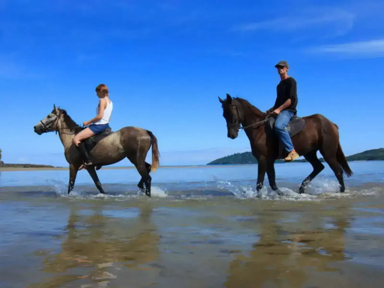 Horseback riding tour along the beaches of Nosy Be Madagascar