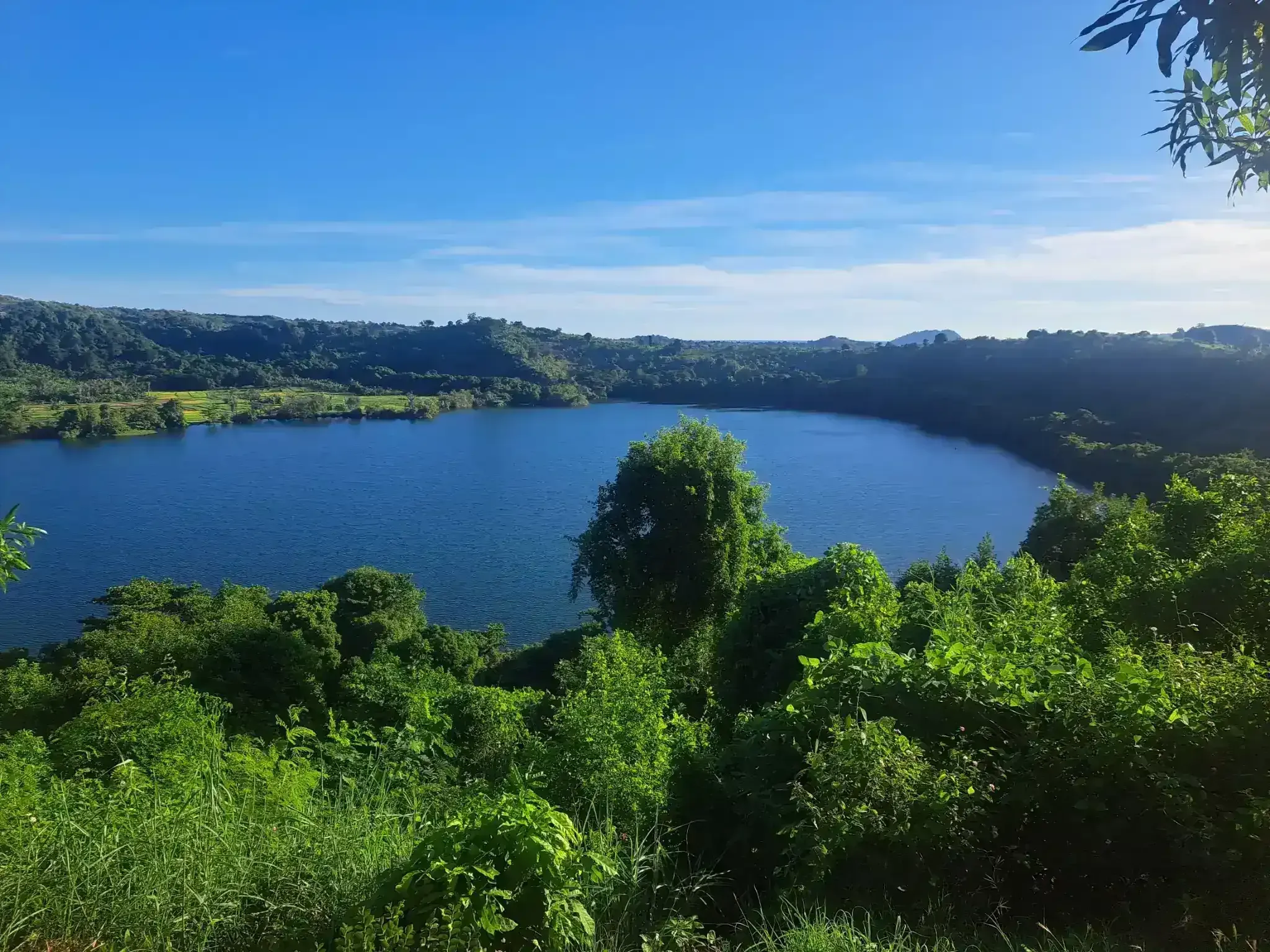 Mont Passot Sacred Lake on Nosy Be Madagascar with crater lake view